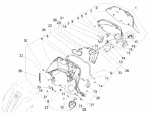 Vorderes Handschuhfach  - Schild-Rückseite