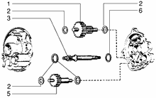 Hinterradnabebauteile (25 Stundenekilometerfassung)