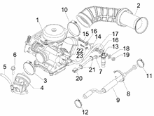 Vergaser, komplett - Ansaugstutzen