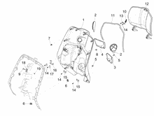 Vorderes Handschuhfach  - Schild-Rückseite
