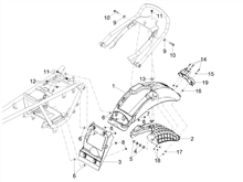 Hinteres schutzblech