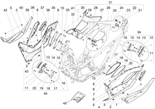 Mittlere Verklaidung - Fußraster