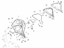 Vorderes Handschuhfach  - Schild-Rückseite