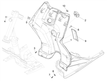Vorderes Handschuhfach  - Schild-Rückseite