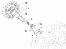 Hinterbremse - Bremsbackensatzen