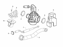 Vergaser, komplett - Ansaugstutzen