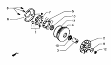 Befestigung schaltsegment