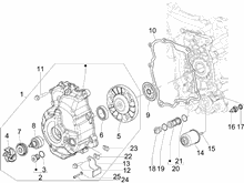 Schwungraddeckel - Ölfilter