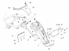 Hinterabdeckung - Kotflügellappen