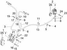 Bremschlauchen - Bremszangen