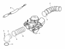 Vergaser, komplett - Ansaugstutzen