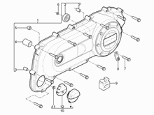 Kurbelwelledeckel - Kühlung kurbelgehäuse