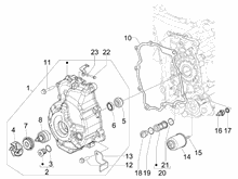 Schwungraddeckel - Ölfilter