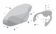 Sitz - Gepäckträger