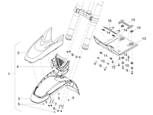 Vorderes Schutzblech-Stütze