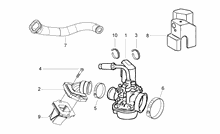 Vergaser, komplett - Ansaugstutzen