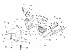 Vorderes Schutzblech-Stütze
