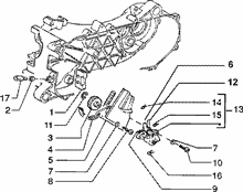 Befestigung schaltsegment