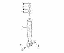 Hintere Radaufhängung - Stoßdämpfer