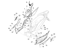 Mittlere Verklaidung - Fußraster
