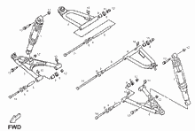 Schwinge - Stoßdämpfer