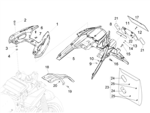 Hinterabdeckung - Kotflügellappen