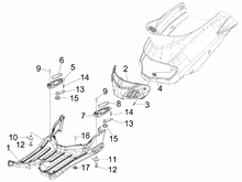 Mittlere Verklaidung - Fußraster