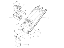 Hinteres schutzblech