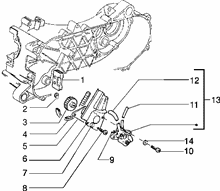 Befestigung schaltsegment