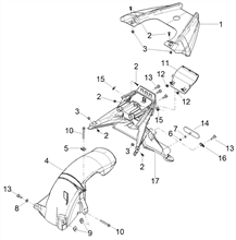 Hinteres schutzblech