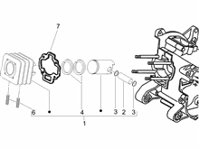 Einheit Zylinder-Kolben-Kolbenbolzen