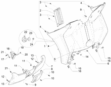 Vorderes Handschuhfach  - Schild-Rückseite