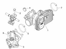 Drosselkörper - Einspritzdüse – Ansaugstutzen