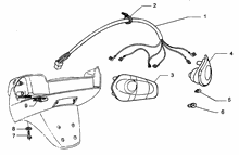 Bowdenzüge Hintere bremse-km-zähler-starter