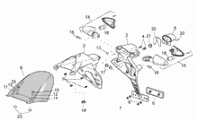 Rear headlight - Top box