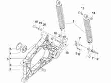 Hintere Radaufhängung - Stoßdämpfer