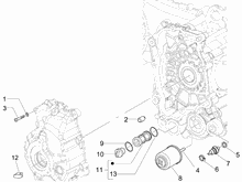 Schwungraddeckel - Ölfilter
