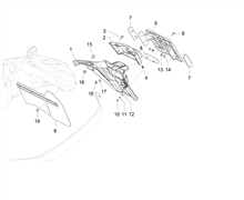 Hinterabdeckung - Kotflügellappen