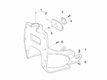 Vorderes Handschuhfach  - Schild-Rückseite