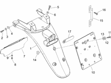 Hinterabdeckung - Kotflügellappen