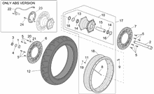 Hinterrad trommelbremse