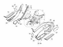 Mittlere Verklaidung - Fußraster