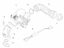 Vergaser, komplett - Ansaugstutzen