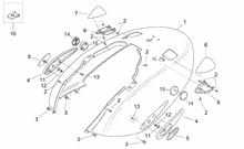 Rear headlight - Top box