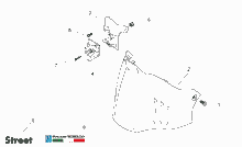 Rear headlight - Top box