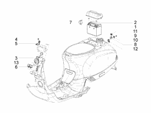 Fernschalteren - Batterie - Hupe