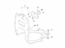 Vorderes Handschuhfach  - Schild-Rückseite