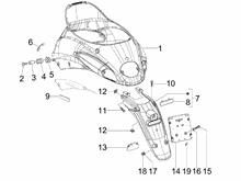 Hinterabdeckung - Kotflügellappen