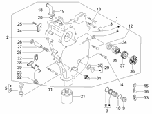 Schwungraddeckel - Ölfilter