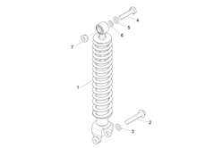 Hintere Radaufhängung - Stoßdämpfer